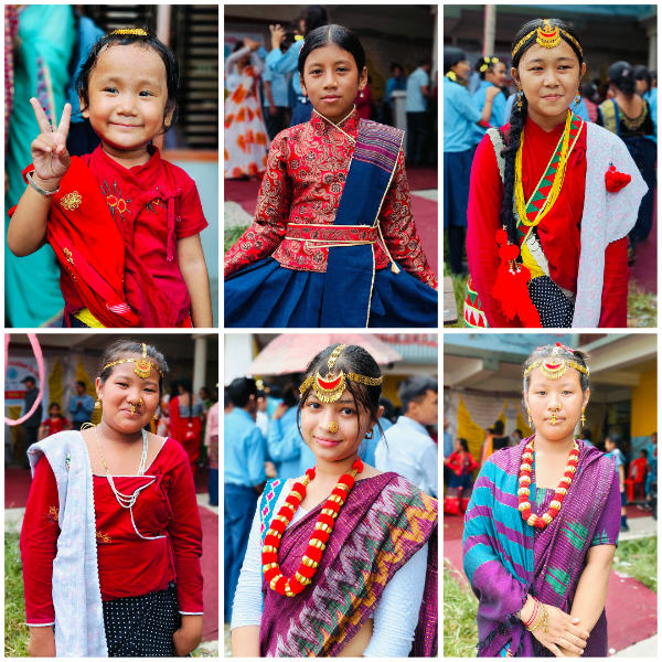 Our students presenting their cultural attire