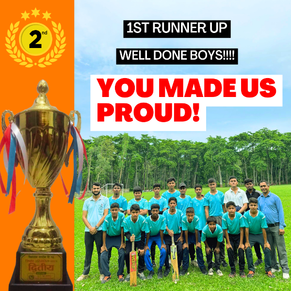 1st Runner Up in Cricket Tournament